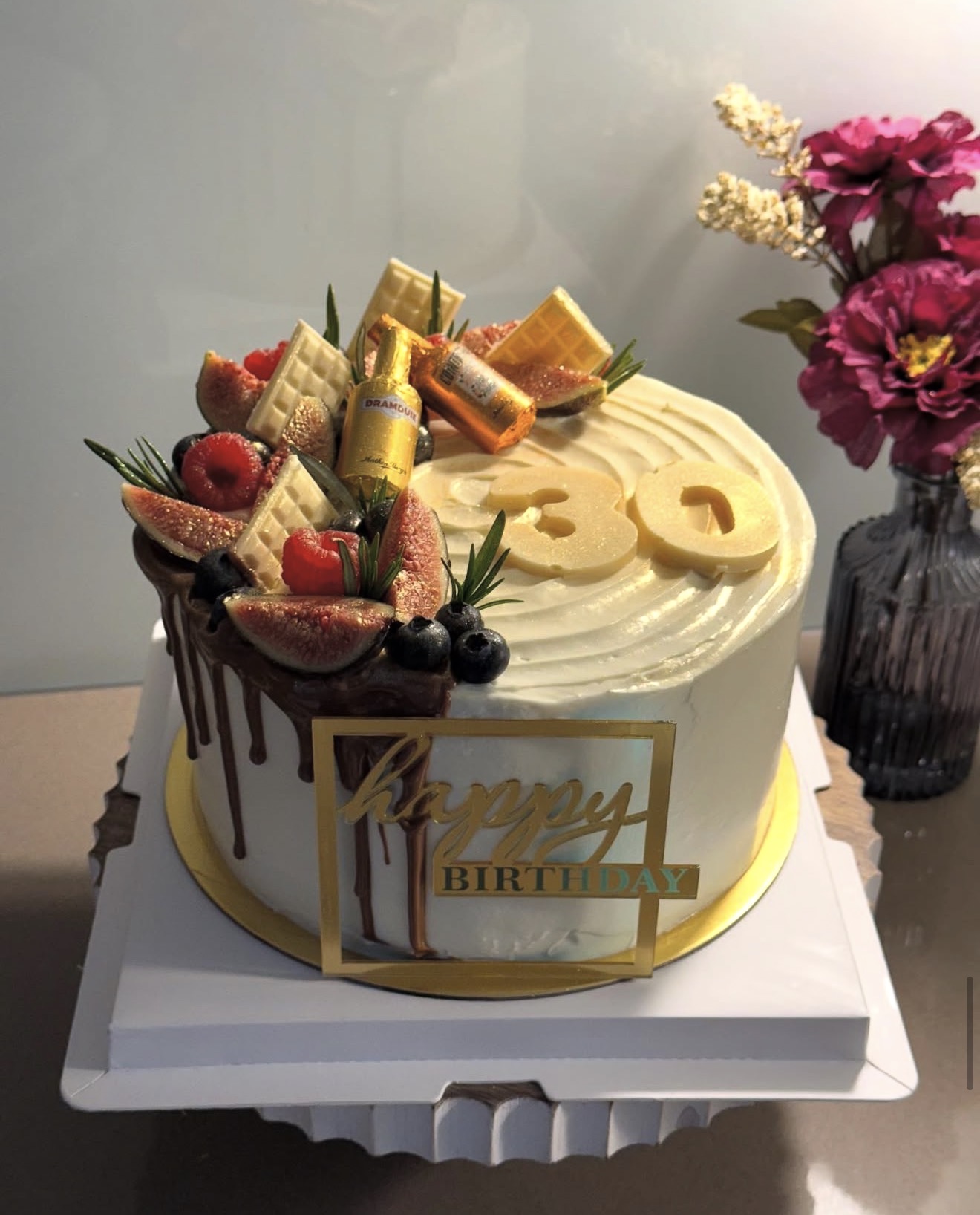 Rustic Naked Wedding Cake